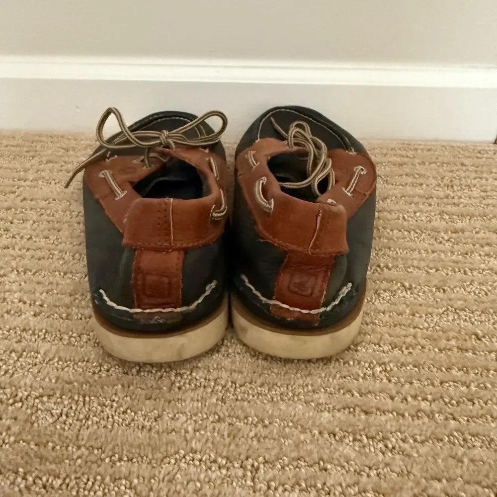 Sperry Men's Brown and Black Boat Shoes